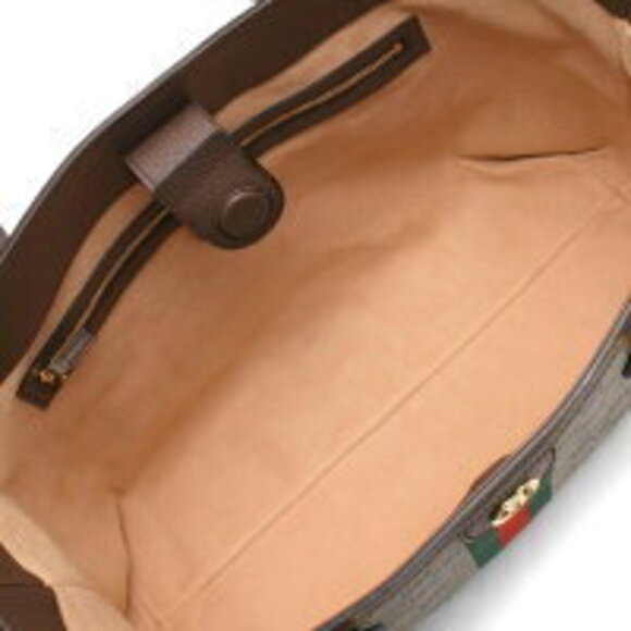 Gucci Ophidia GG Supreme Tote Bag Handbag Beige Ebony Brown Green Red - Picture 5 of 6
